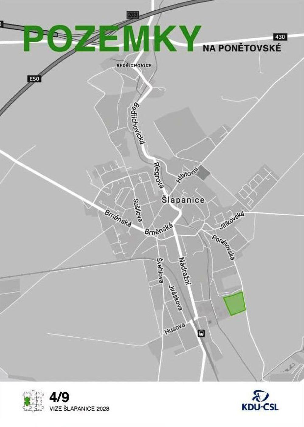 4/9 Pozemky na Ponětovské