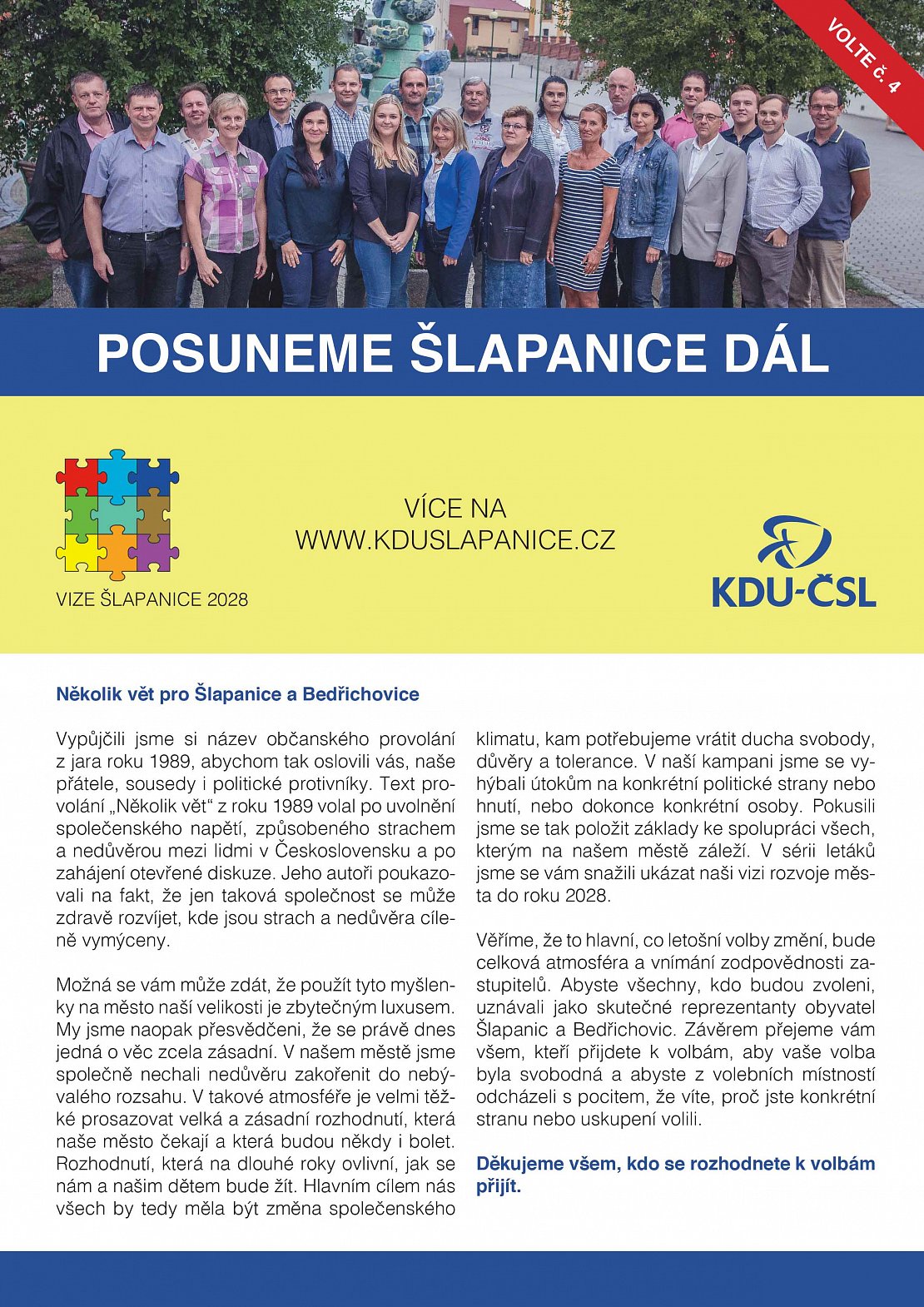 Posuneme Šlapanice dál!